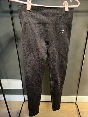Gymshark Black Adapt X Whitney Animal Seamless High-Waist Leggings